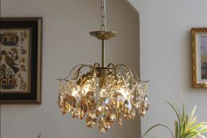 Timeless Elegance: Retro Crystal Chandelier